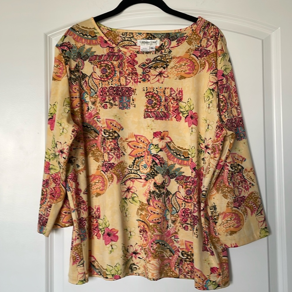Coldwater Creek Print Knit Top